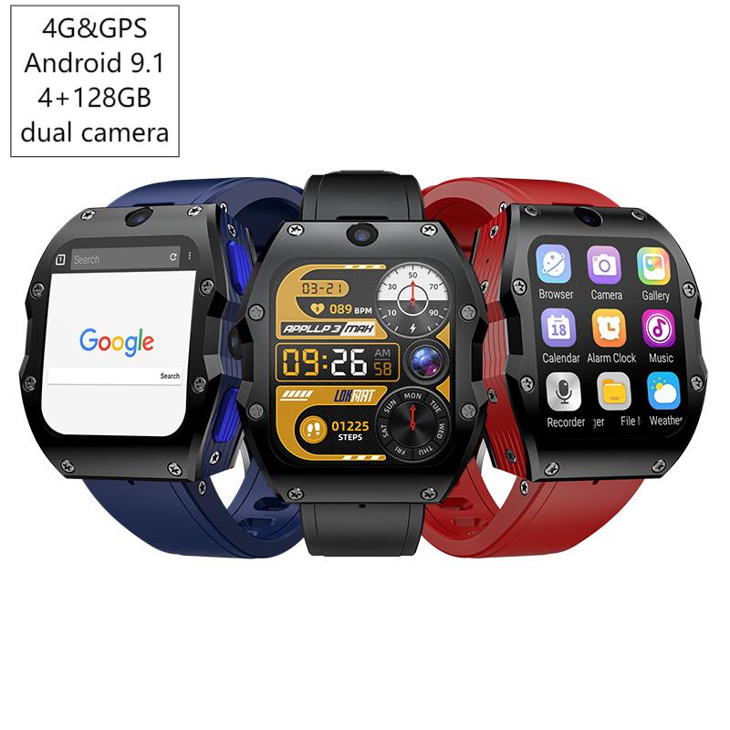 Smartwatch Watches Smart - 4G Android スマートウォッチ 4+128GB GPS デュアルカメラ