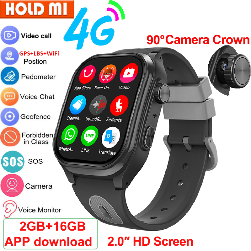 Smartwatch Watches For 12 Year Old Boy - 子供用スマートウォッチ 4G GPS WIFI ビデオ通話 アプリダウンロード