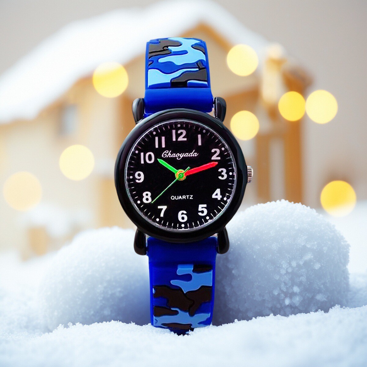 Smartwatch Watches Boys - 子供の男の子 gilrs アナログクォーツ腕時計迷彩シリコーン学生スクール腕時計子供の誕生日プレゼント非スマートウォッチ