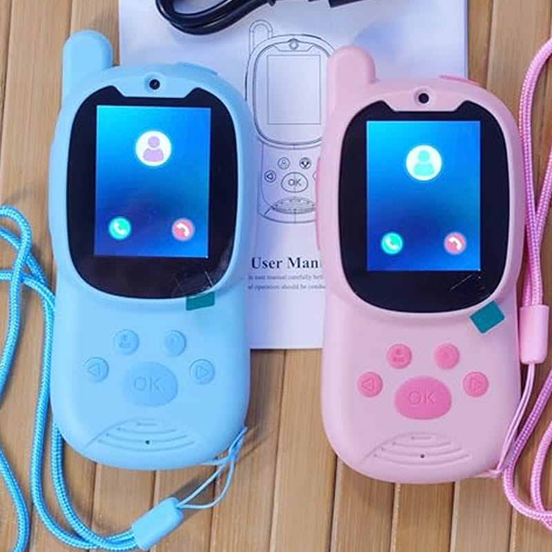Smartwatch Watches Boys - トランシーバー かわいい 2 パック充電式子供用ビデオ 2 インチ高解像度スクリーンボイスチェンジャー子供用ギフト男の子女の子