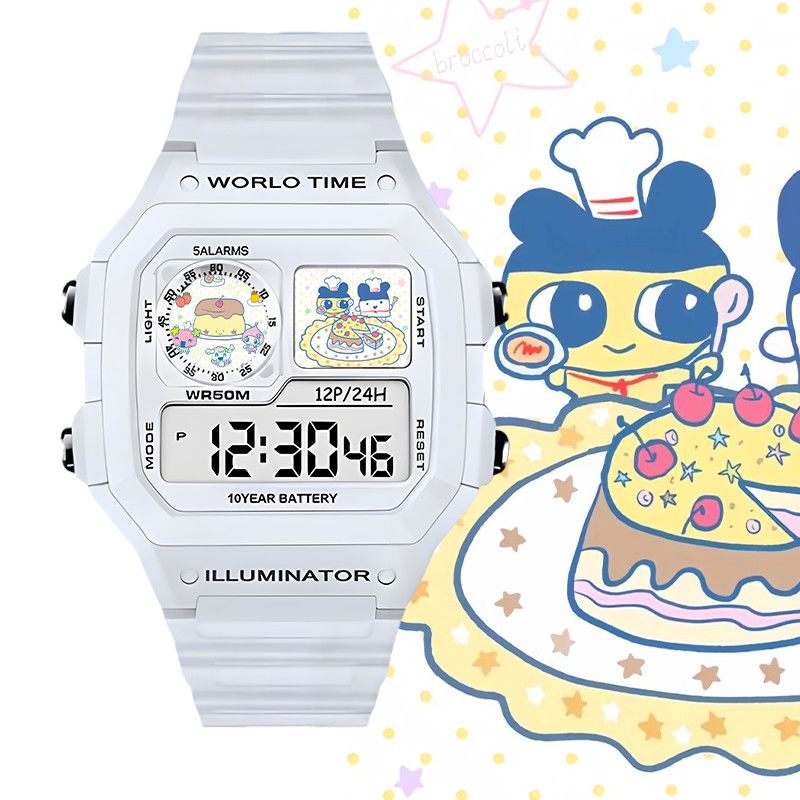Smartwatch Watches Smart - たまごっちスマート電子時計ビッグマウスジマミ学生用電子時計クリスマスや誕生日プレゼント