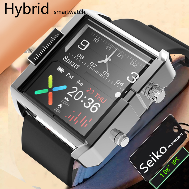 Altimeter Compass Watch - コネクテッドウォッチT9,ハイブリッドリストバンド,防水,心拍数と血圧モニター,スタイリッシュ,男性用,iOS/Android用