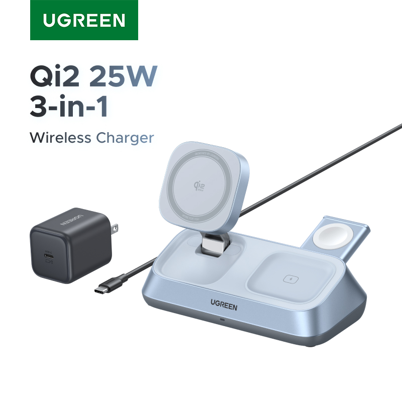 Smartwatch Watches For Iphone - UGREEN Qi2 25W MAX 磁気ワイヤレス充電スタンド 3-in-1