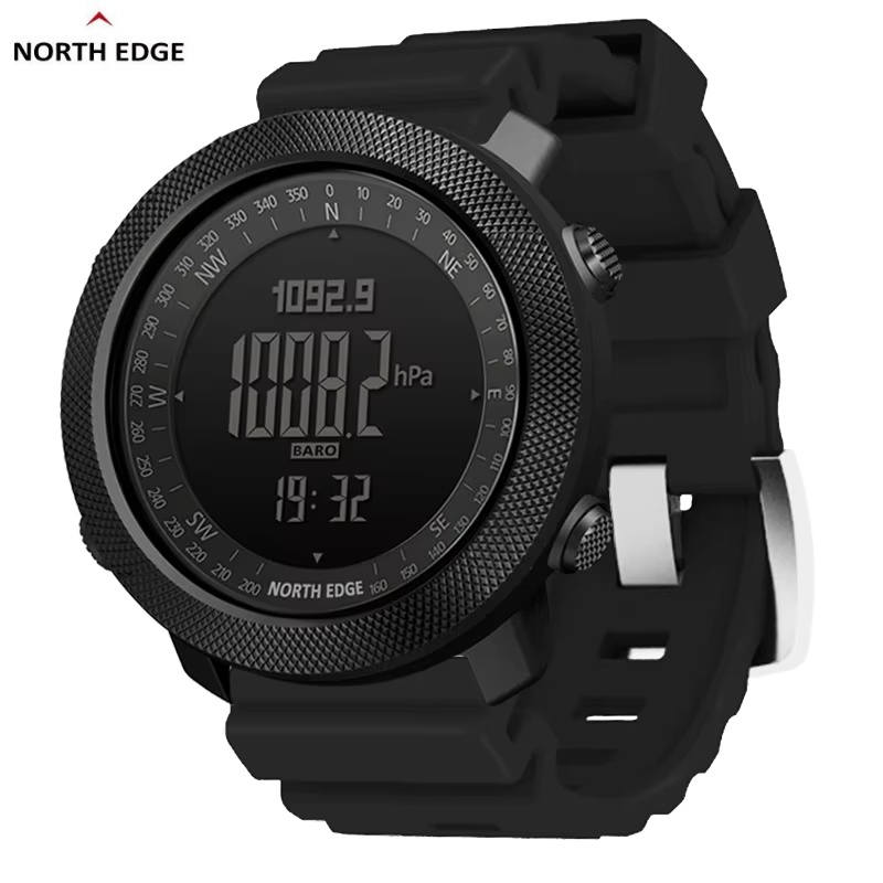 Altimeter Compass Watch - ノースエッジ腕時計男性用アパッチ 50 ミリメートルアウトドアランニング水泳スポーツメンズ腕時計高度計コンパス防水 50 メートルリロイ Hombre