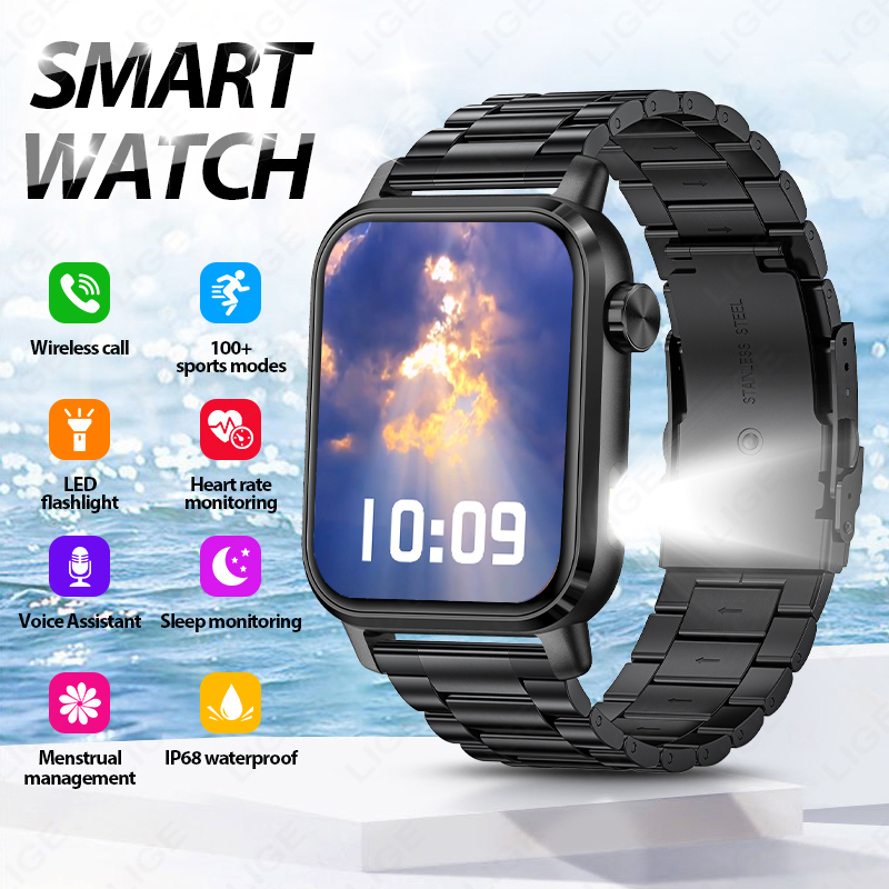 Smartwatch Watches For Sale - LIGE スマートウォッチ スポーツ フィットネス トラッカー Bluetooth