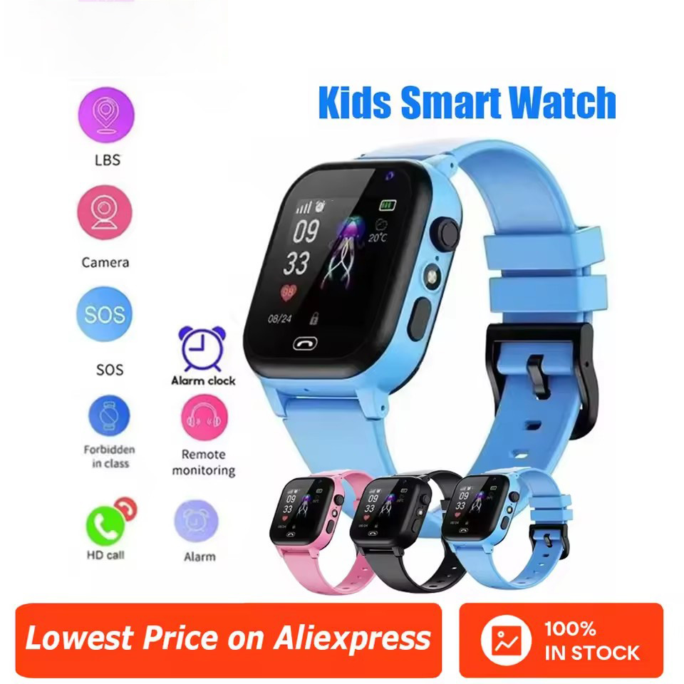 Smartwatch Watches For 12 Year Old Boy - 子供用スマートウォッチ SOS LBS位置情報 SIMカード通話機能付き カメラ搭載 IP65防水