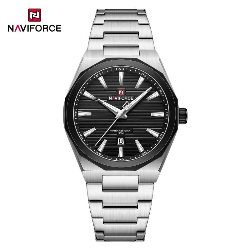 Smartwatch Luxury Watches For Men - NAVIFORCE メンズ ミリタリー スポーツウォッチ 高級クォーツ腕時計 日付表示付き