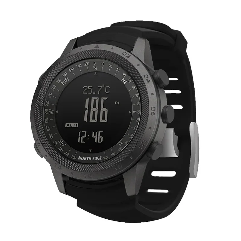 Altimeter Compass Watch - 新しいノースエッジメンズスポーツデジタル腕時計ランニング水泳軍事陸軍腕時計高度計気圧計コンパス防水 50 メートル手首