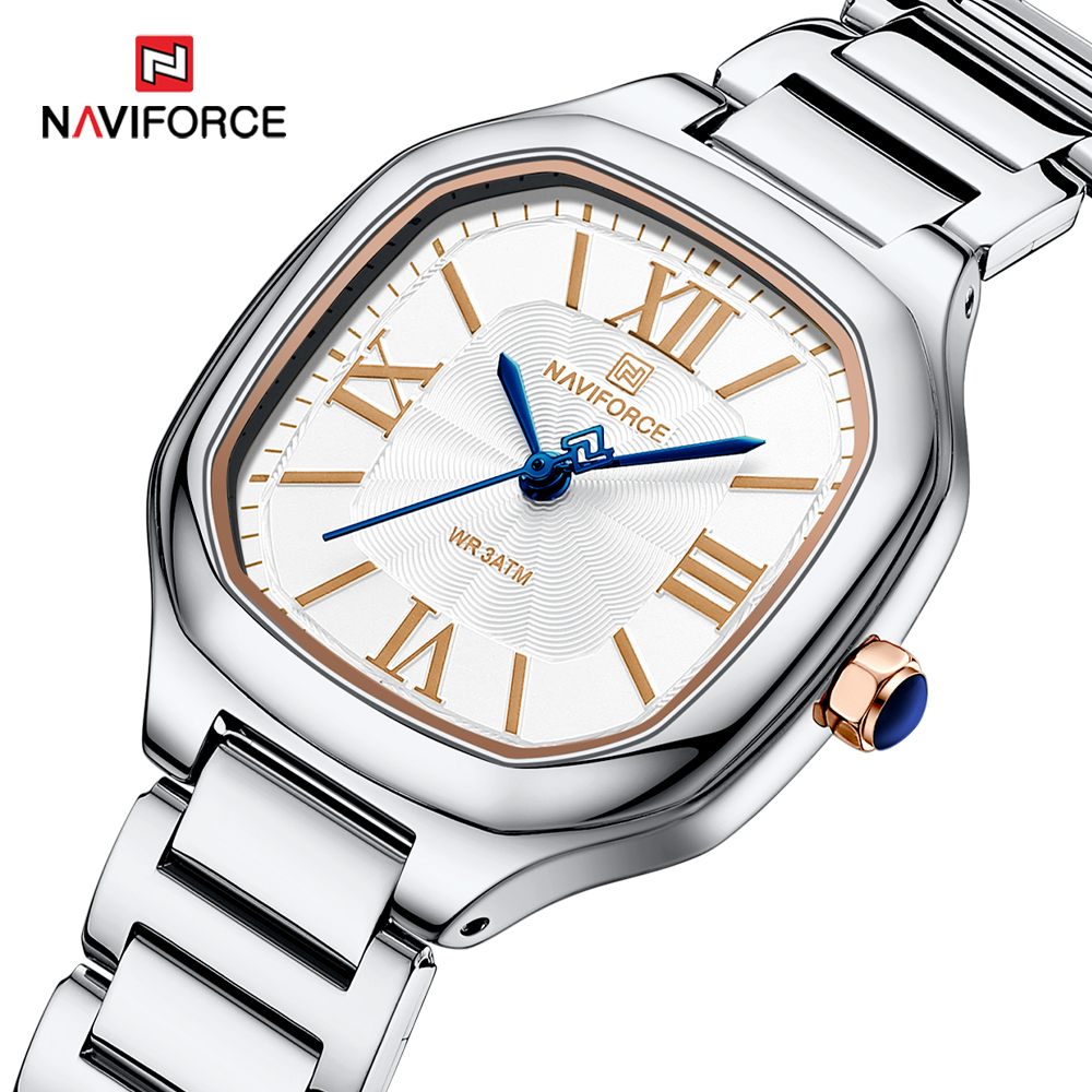 NAVIFORCE 高級レディース腕時計スクエアダイヤルクォ - Minimalist Thin Watch のレビューと価格
