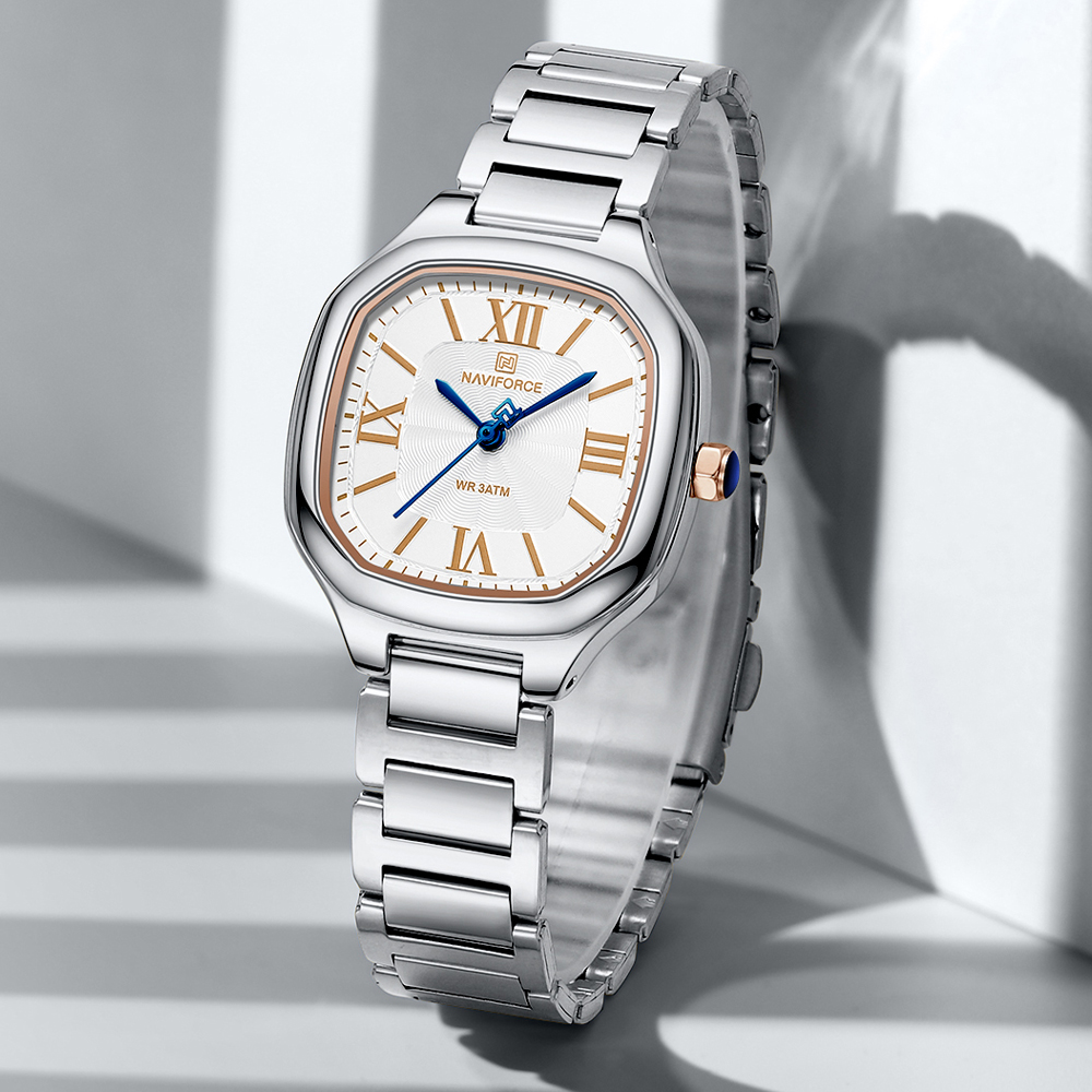 NAVIFORCE 高級レディース腕時計スクエアダイヤルクォ - Minimalist Thin Watch のレビューと価格