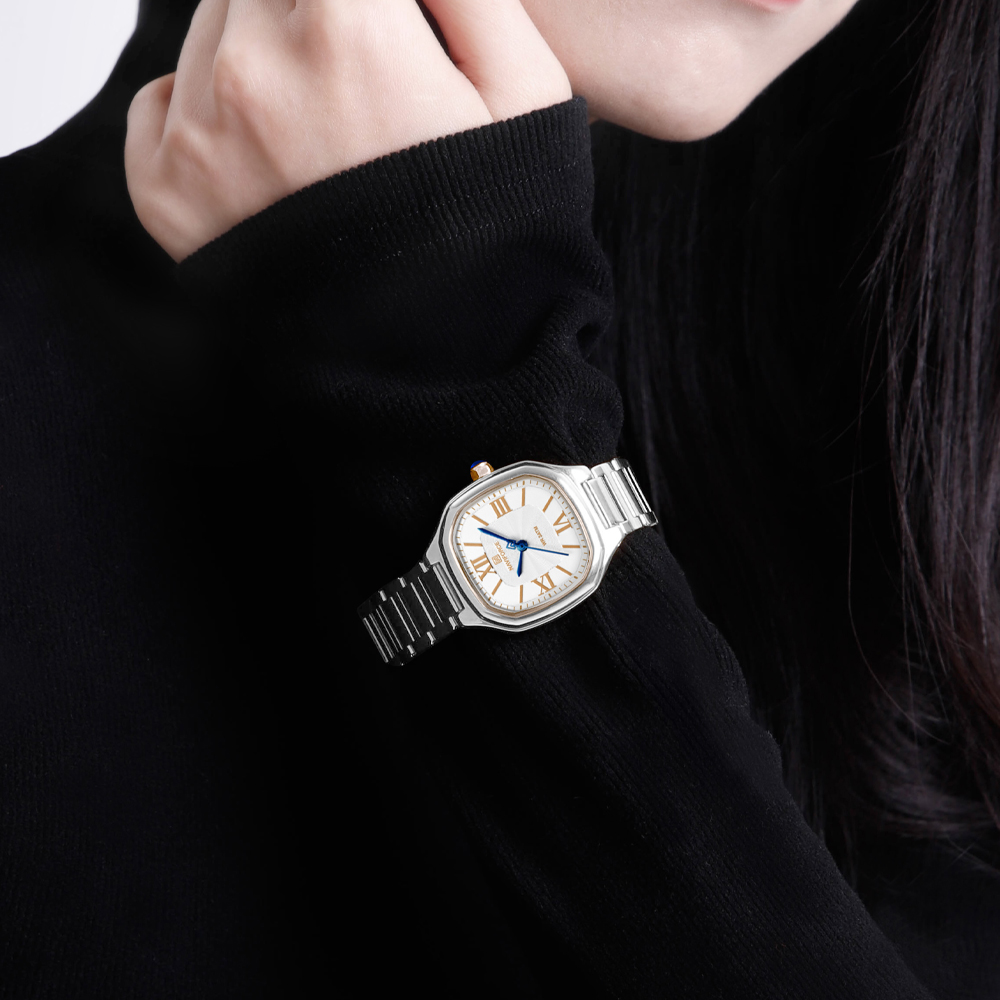 NAVIFORCE 高級レディース腕時計スクエアダイヤルクォ - Minimalist Thin Watch のレビューと価格