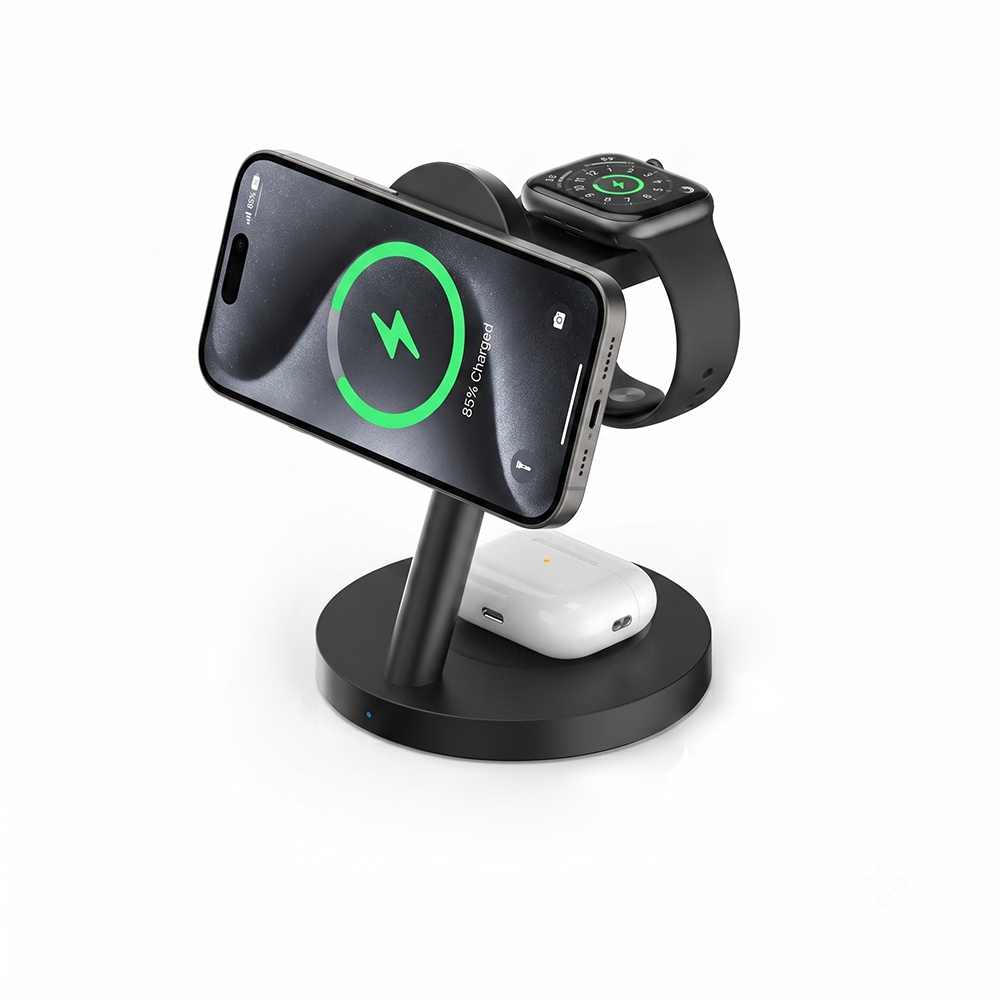 3in1 Qi2.2 25W高速ワイヤレス充電ステーション  - Smartwatch Watches For Iphone のレビューと価格