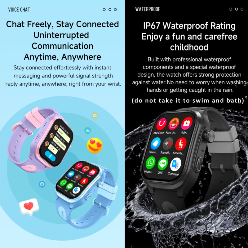 子供用スマートウォッチ 4G GPS WIFI ビデオ通話  - Smartwatch Watches For 12 Year Old Boy のレビューと価格