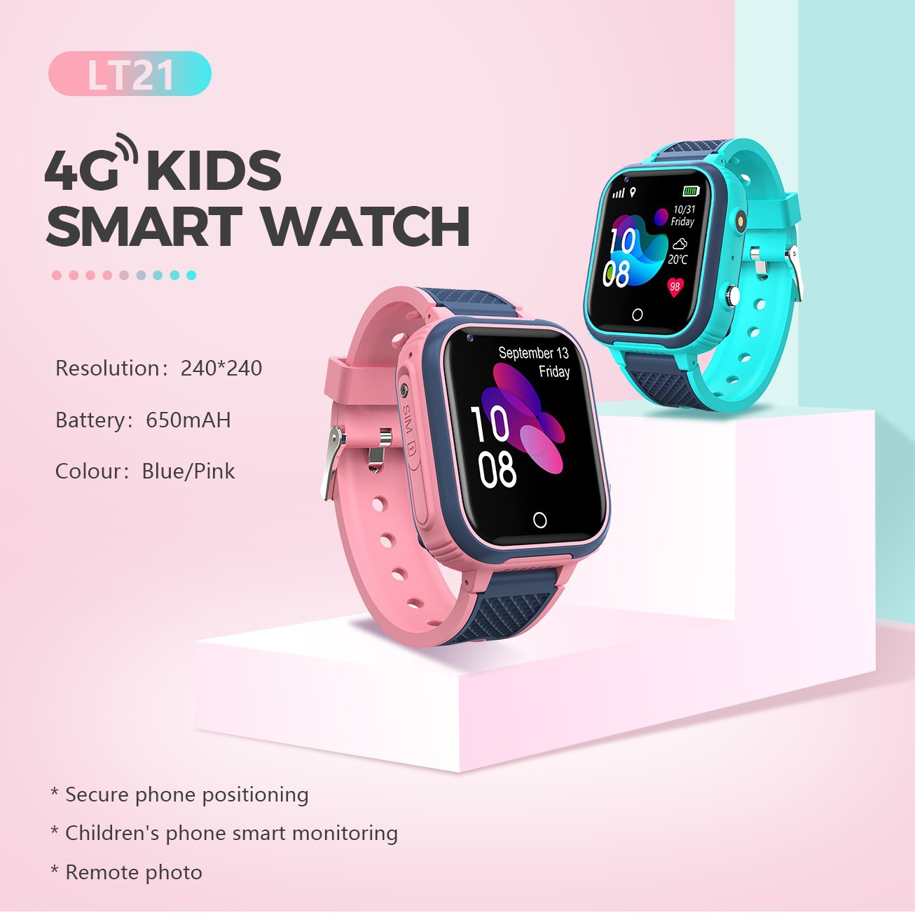 子供用スマートウォッチ カメラ モニター トラッカー 位置情 - Smartwatch Phone Watches のレビューと価格