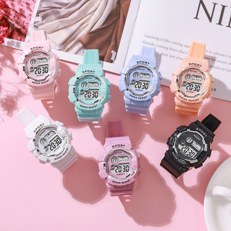 ファッションキッズ腕時計発光防水スポーツデジタル腕時計目覚ま - Smartwatch Watches Boys のレビューと価格
