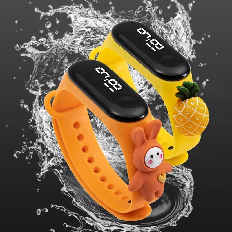 防水子供スマートタッチ Led 腕時計漫画小動物少年少女 L - Smartwatch Watches Boys のレビューと価格