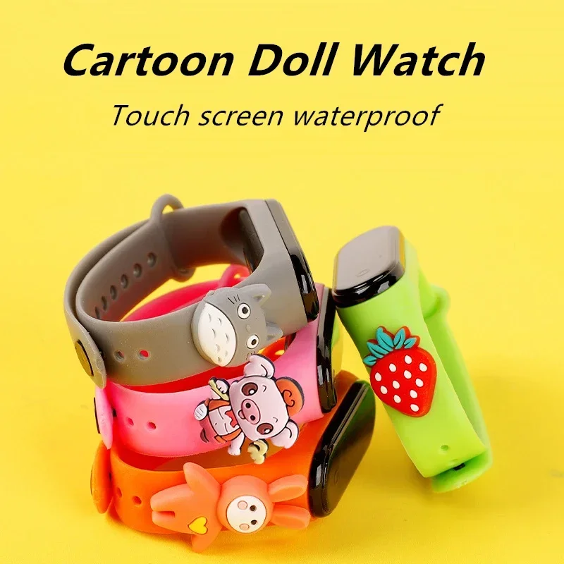 防水子供スマートタッチ Led 腕時計漫画小動物少年少女 L - Smartwatch Watches Boys のレビューと価格