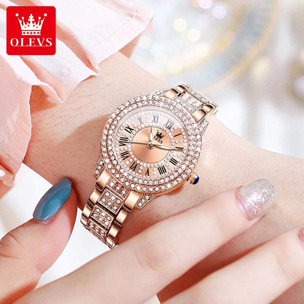 Olevs-レディースウォッチ,ラグジュアリークォーツ,エレ - Minimalist Thin Watch のレビューと価格