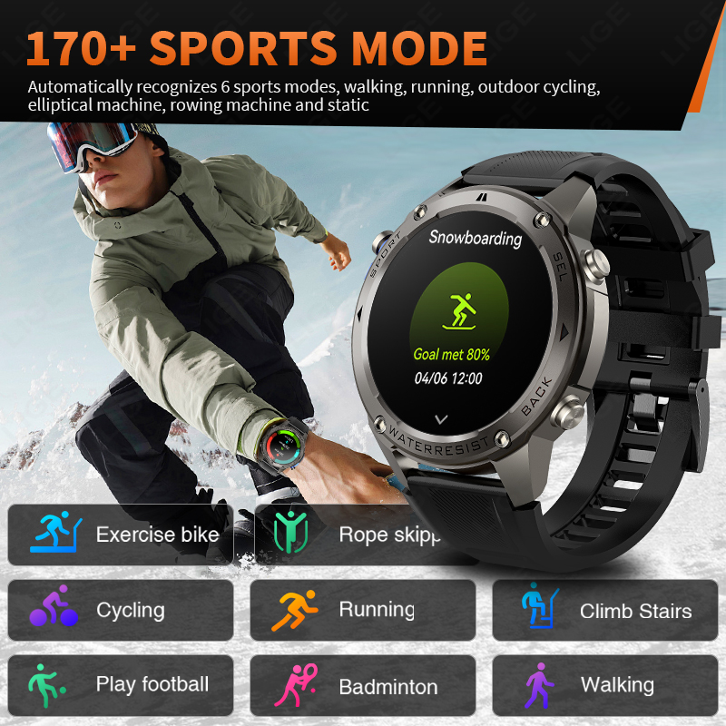 2026 新しい超軍事グレード GPS スマートウォッチメン - Smartwatch Watches Smart のレビューと価格