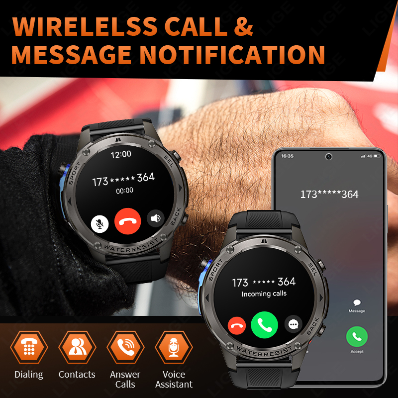2026 新しい超軍事グレード GPS スマートウォッチメン - Smartwatch Watches Smart のレビューと価格