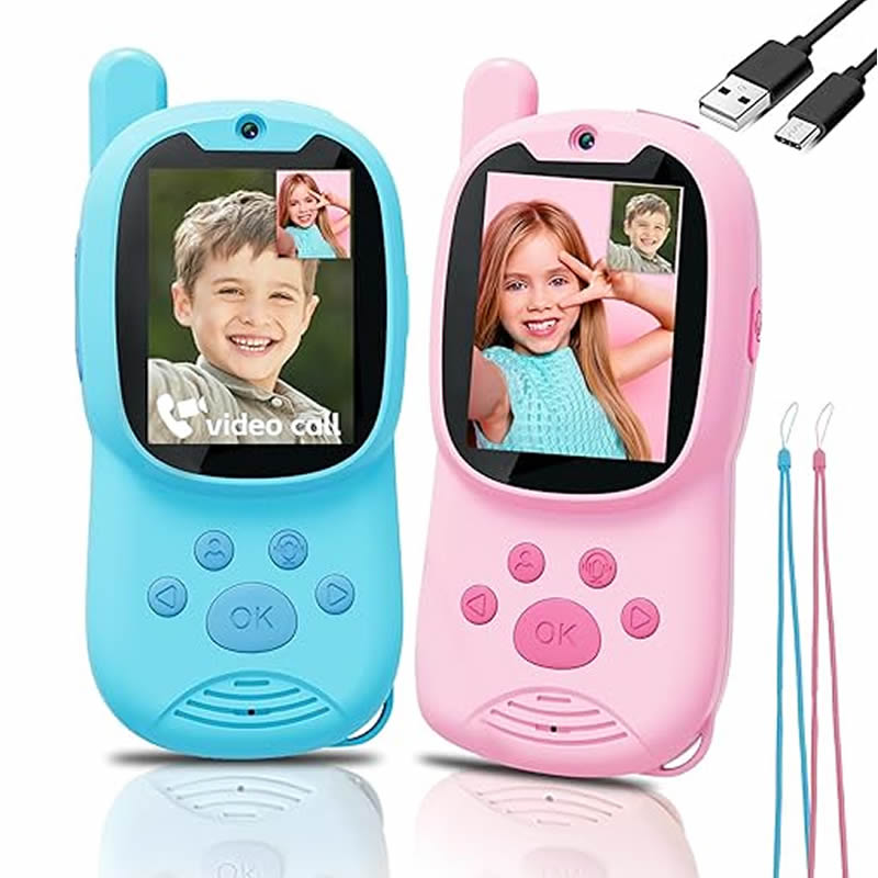 トランシーバー かわいい 2 パック充電式子供用ビデオ 2  - Smartwatch Watches Boys のレビューと価格