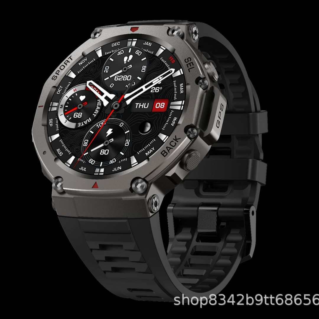 DM58スマートウォッチ、AMOLEDディスプレイ、Blue - Altimeter Compass Watch のレビューと価格