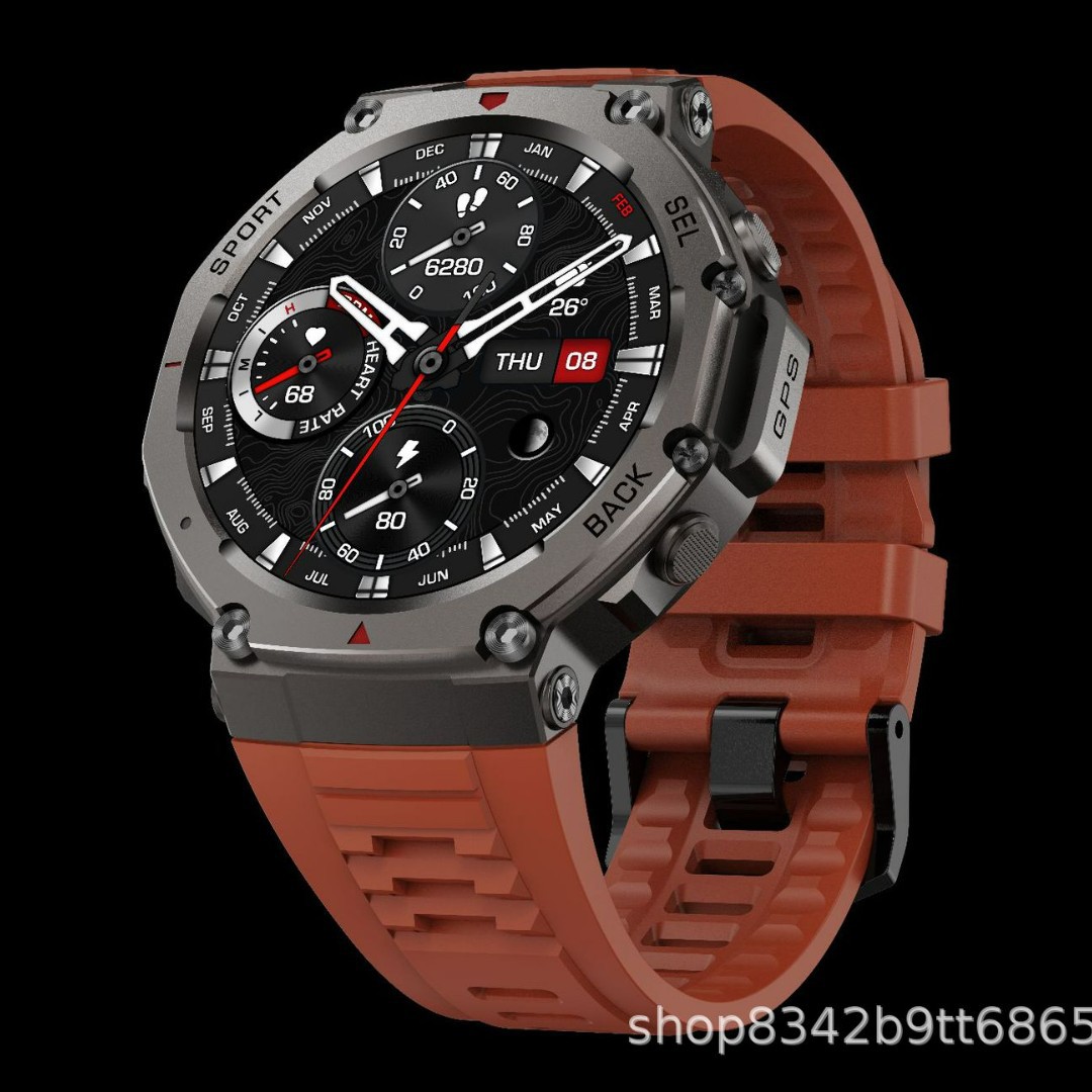 DM58スマートウォッチ、AMOLEDディスプレイ、Blue - Altimeter Compass Watch のレビューと価格