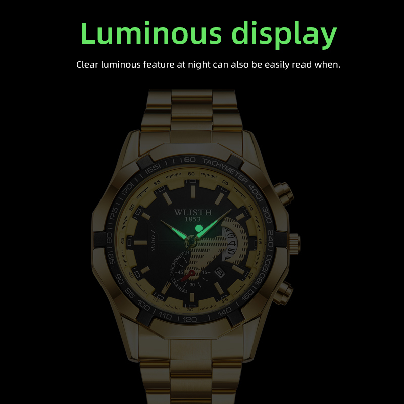 高級ブランドマンウォッチ防水発光日付スポーツマン腕時計ステン - Smartwatch Luxury Watches For Men のレビューと価格