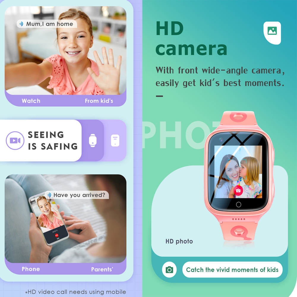 4Gスマートウォッチ キッズ GPS WiFi ビデオ通話  - Smartwatch Watches Boys のレビューと価格