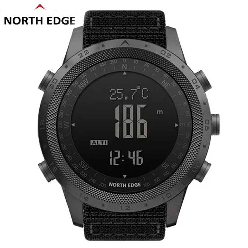 ノースエッジ砂漠男性デジタル腕時計アウトドアスポーツランニン - Altimeter Compass Watch のレビューと価格