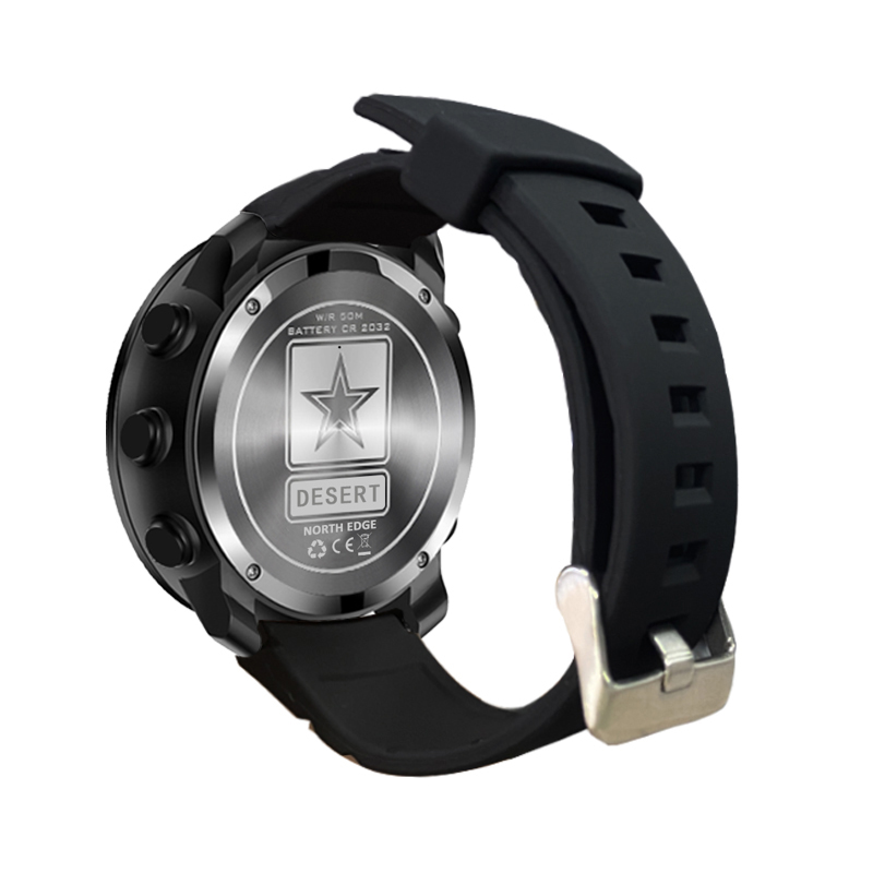 ノースエッジ砂漠男性デジタル腕時計アウトドアスポーツランニン - Altimeter Compass Watch のレビューと価格