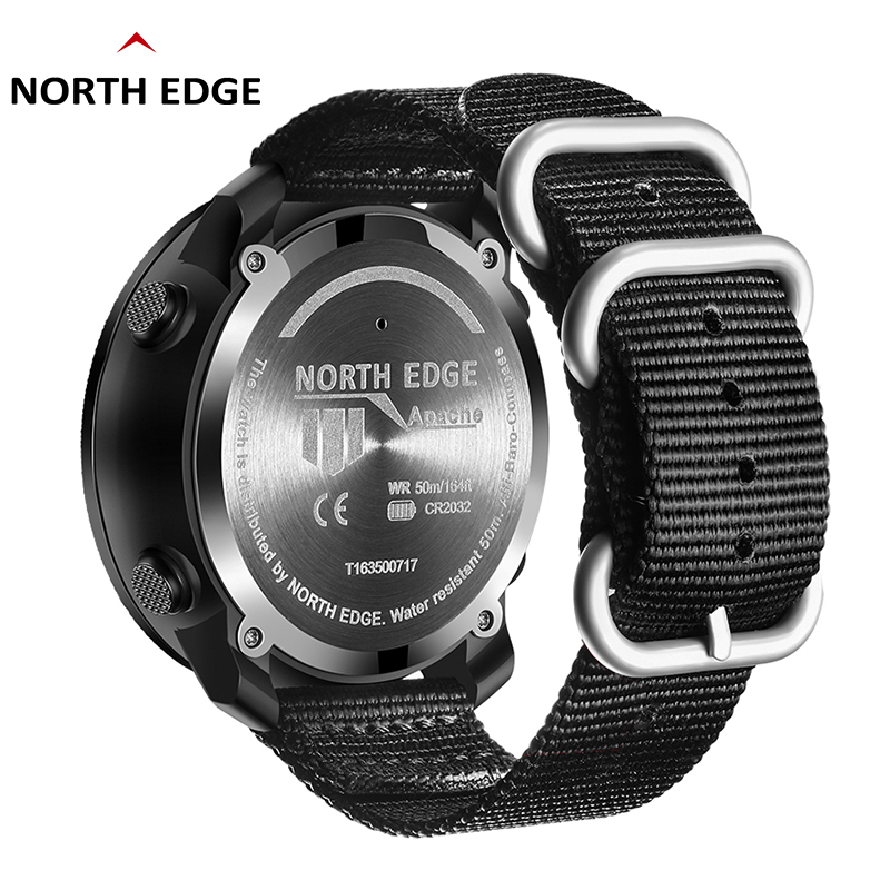 ノースエッジ腕時計男性用アパッチ 50 ミリメートルアウトド - Altimeter Compass Watch のレビューと価格