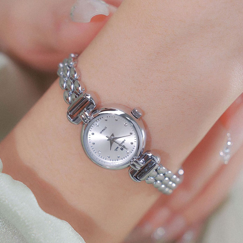 女性のための高級時計,シルバーブルーカラー,絶妙なブレスレッ - Minimalist Thin Watch のレビューと価格