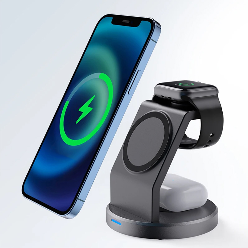 3in1 ワイヤレス充電スタンド 携帯電話ホルダー iPho - Smartwatch Watches For Iphone のレビューと価格