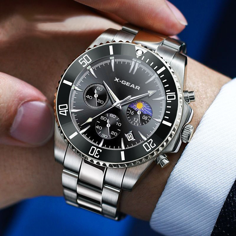 X-GEAR ファッションカレンダーメンズクォーツ時計高級ブ - Smartwatch Luxury Watches For Men のレビューと価格