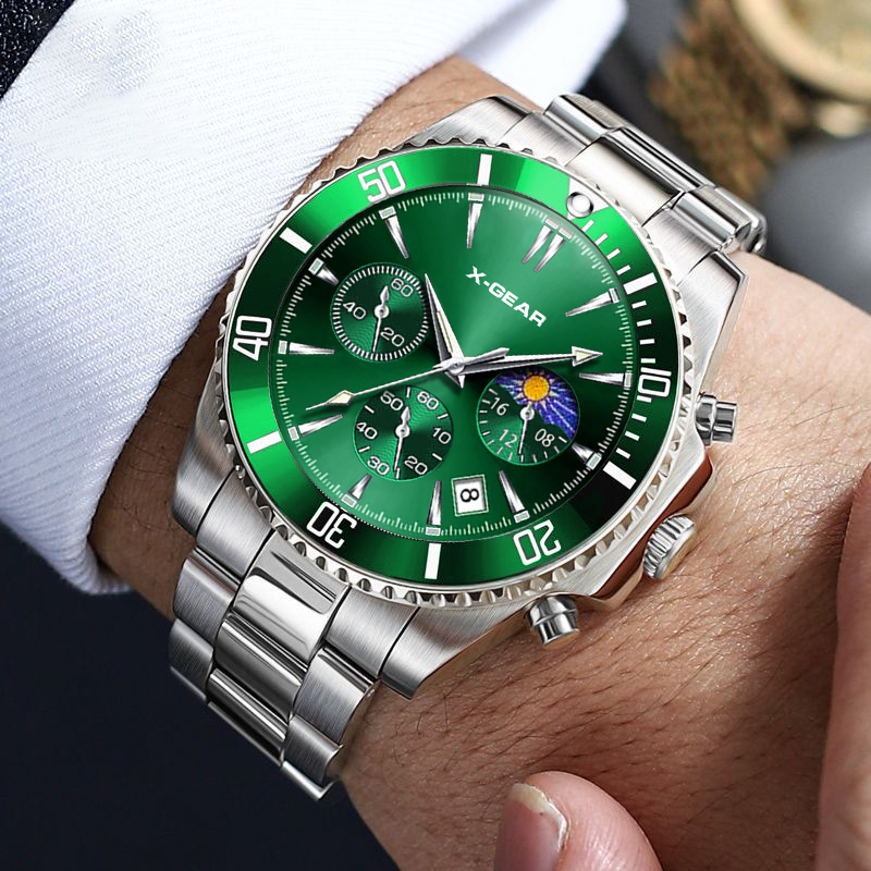 X-GEAR ファッションカレンダーメンズクォーツ時計高級ブ - Smartwatch Luxury Watches For Men のレビューと価格