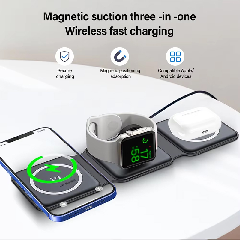 ユニバーサルQi2磁気折りたたみ式充電ステーション、iPho - Smartwatch Watches For Iphone のレビューと価格