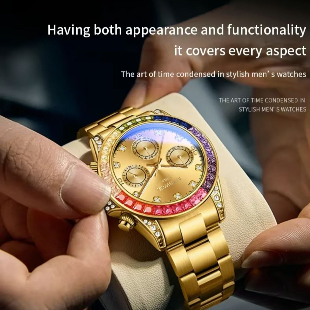 MOBWOL 新しいメンズウォッチ ハイエンド ビジネス ナ - Smartwatch Luxury Watches For Men のレビューと価格
