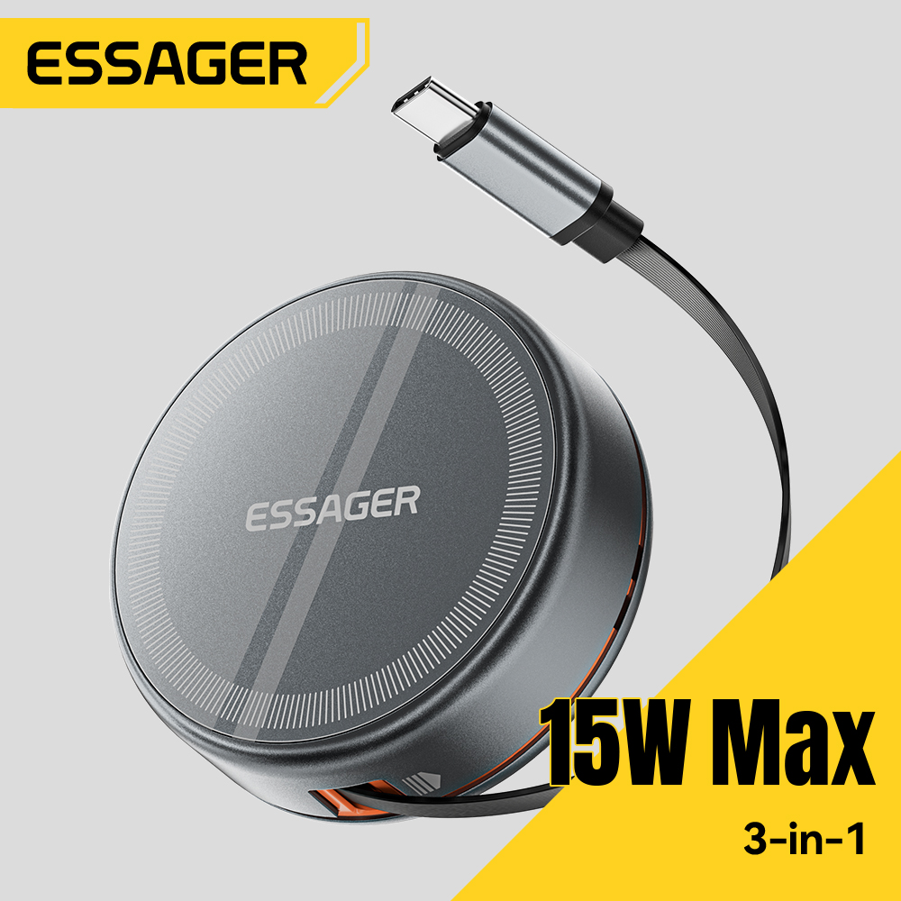 Essager 15W 3in1 マグネット式ワイヤレス充電 - Smartwatch Watches For Iphone のレビューと価格