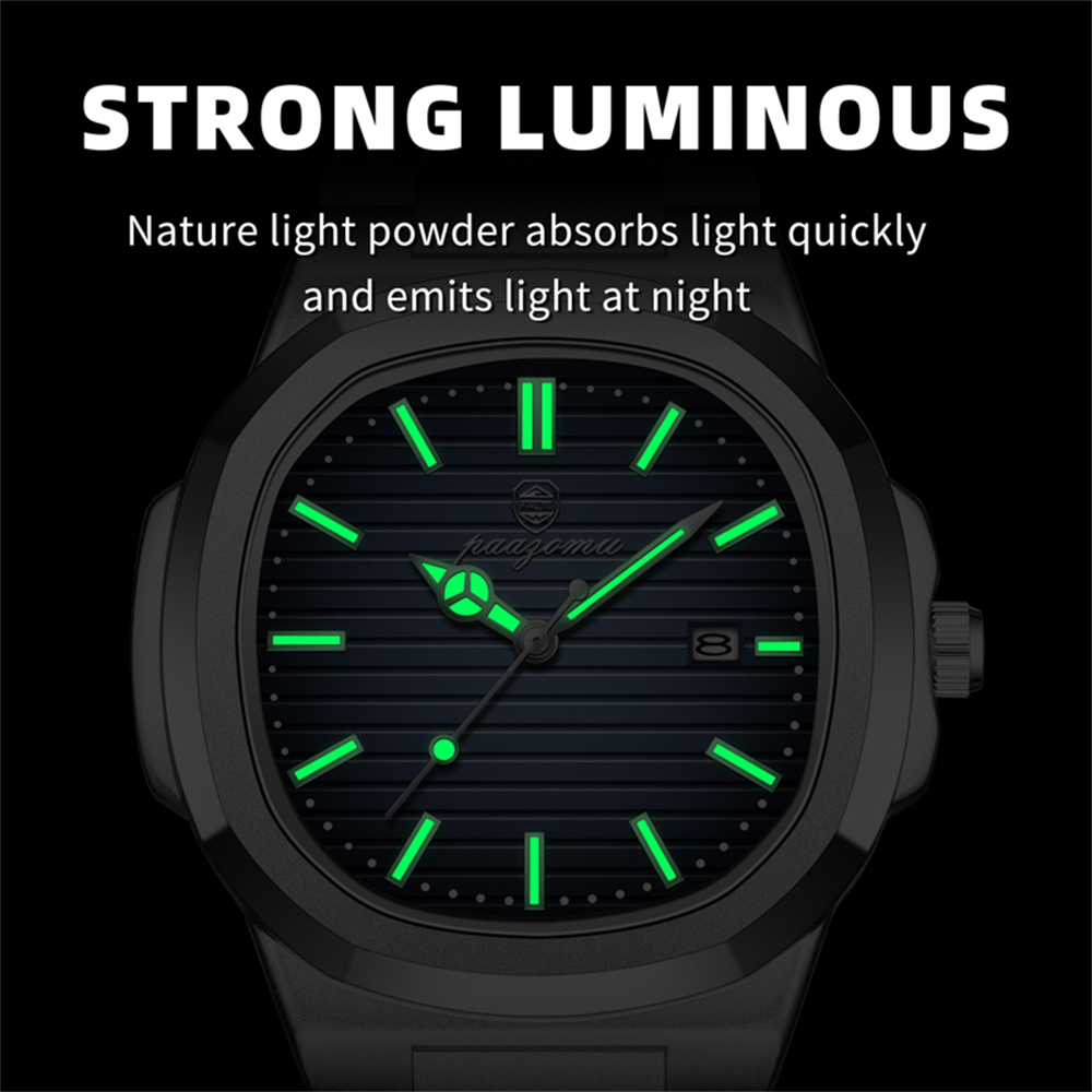 PAAZOMU ビジネスメンズスクエアウォッチローズゴールド - Smartwatch Luxury Watches For Men のレビューと価格