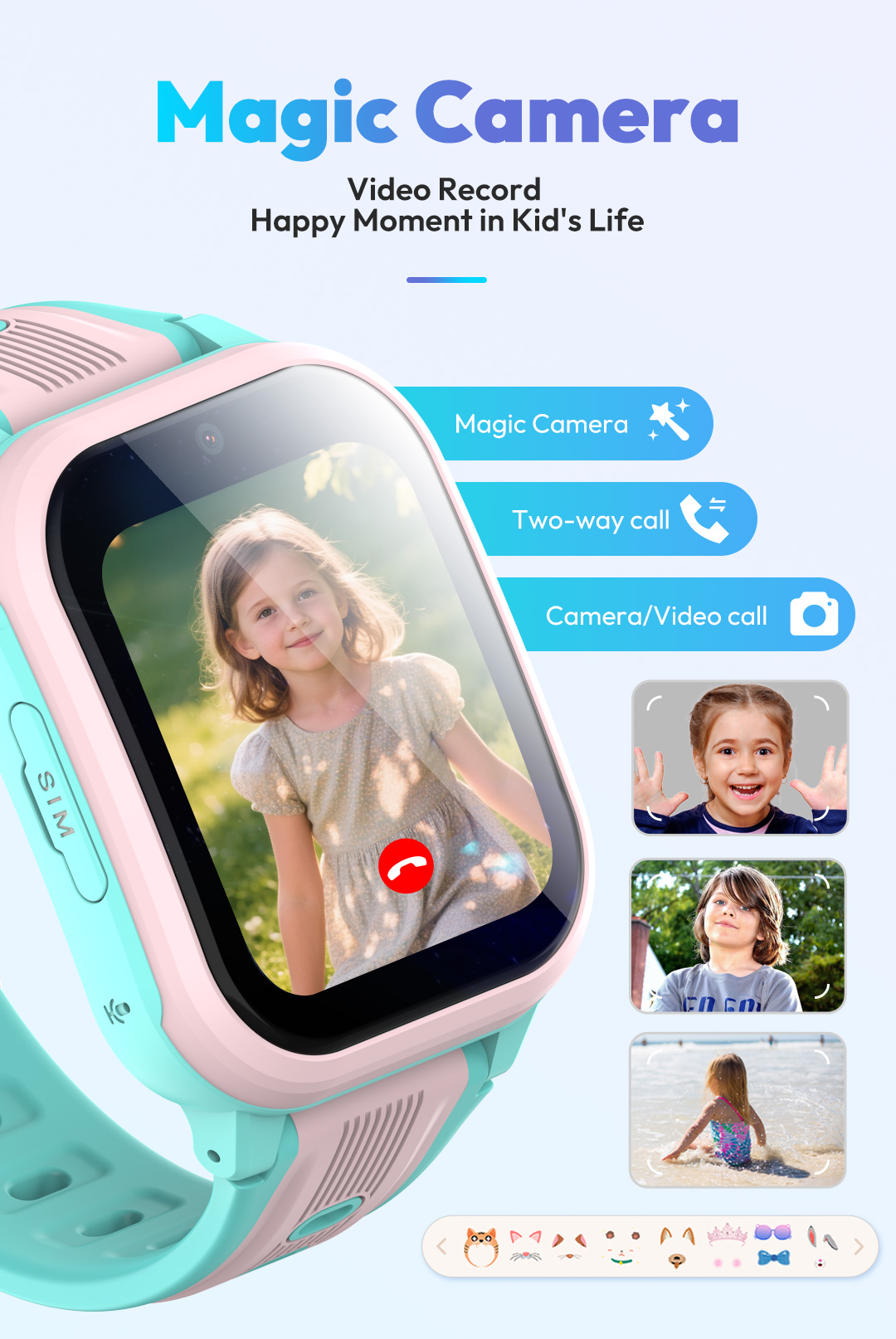 KT41スマートウォッチ - 4G対応子供用腕時計 - 高解 - Smartwatch Watches Boys のレビューと価格