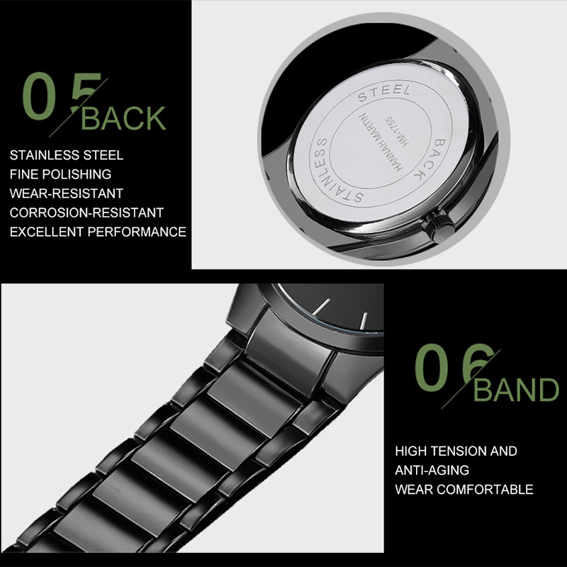 男性用ステンレススチール腕時計,ビジネススタイル,カレンダー - Minimalist Thin Watch のレビューと価格