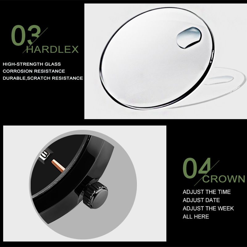 男性用ステンレススチール腕時計,ビジネススタイル,カレンダー - Minimalist Thin Watch のレビューと価格
