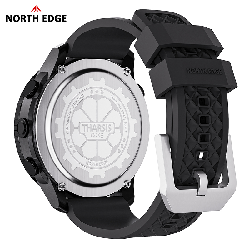NORTH EDGE THARSIS メンズ カーボンファイ - Altimeter Compass Watch のレビューと価格