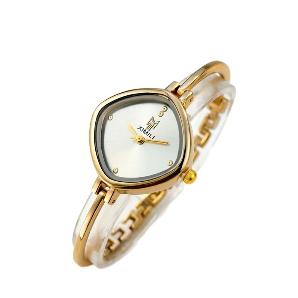 ソリッドカラーダイヤルスクエアバングルウォッチ超薄型カーブス - Minimalist Thin Watch のレビューと価格