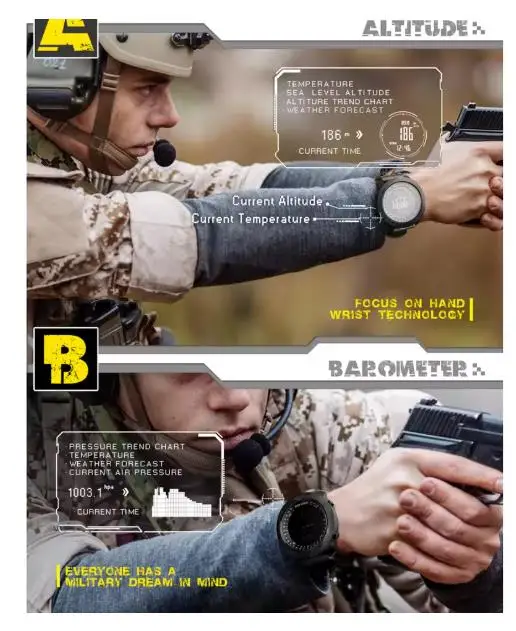 新しいノースエッジメンズスポーツデジタル腕時計ランニング水泳 - Altimeter Compass Watch のレビューと価格