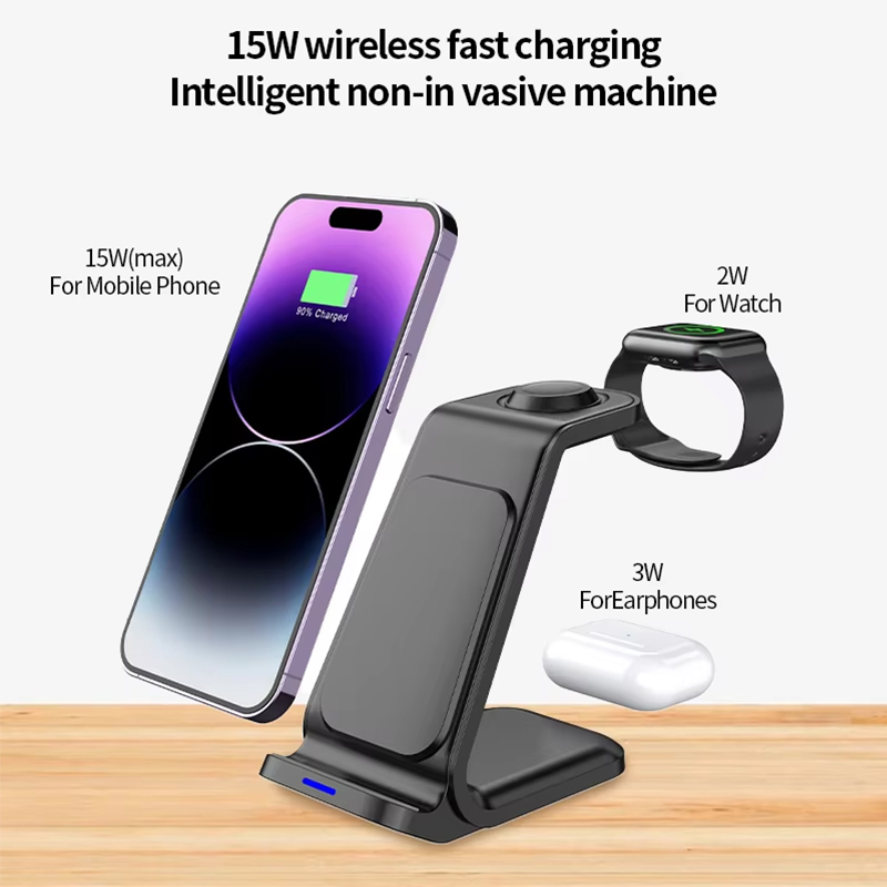 15W 3in1 ワイヤレス充電スタンド iPhone、Sa - Smartwatch Watches For Iphone のレビューと価格