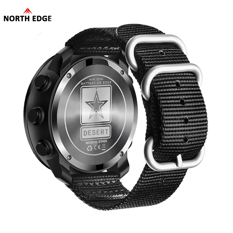 NORTH EDGE DESERT メンズデジタル腕時計 ア - Altimeter Compass Watch のレビューと価格