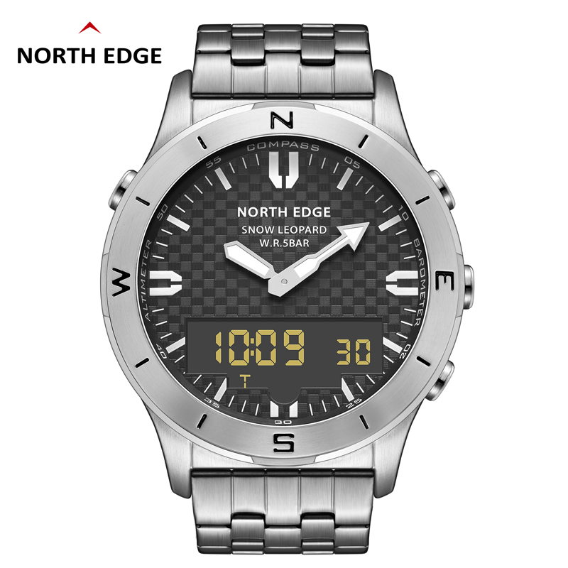 NORTH EDGE メンズ スポーツ デジタル腕時計 防水 - Altimeter Compass Watch のレビューと価格